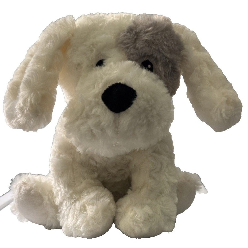 Warmies Intelex Microwavable Plush Stuffed Animal White Gray Dog‎ Puppy NWOT